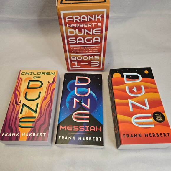 Frank Herberts Dune Saga Books 1-3 Boxed‎ Dune Box Set Sci-Fi Classic - Picture 5 of 7